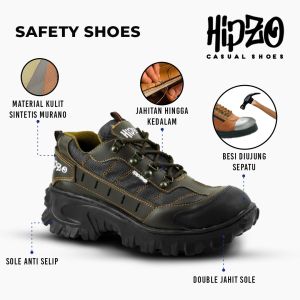 Sepatu Pria Safety BESI Hipzo M052 Original 100% Untuk Pria Kerja Proyek Anti Air
