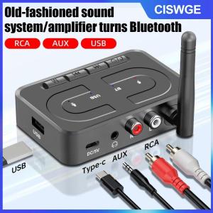 CISWGE Bluetooth 6.0 Âm Thanh Receiver 3.5Mm AUX RCA Với Mic Hifi Stereo Không Dây Adapter Hỗ Trợ USB U-Đĩa Cho Xe Loa Amp