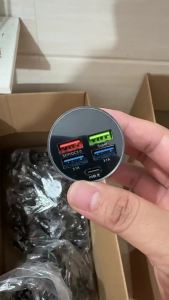 250W LED Car Charger 5 Ports Fast Charge PD QC3.0 USB C Car Phone Charger Type C Adapter in Car For iphone Samsung Huawei Xiaomi