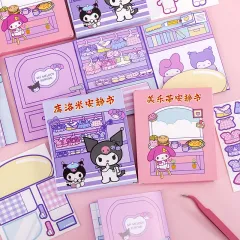 Sanrio Sticker Book Puffy Stickers DIY House Handmade Craft Toy Book for  Kids