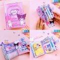 Sanrio Melody and Kuromi DIY Toy Quiet Book Doll Paper Girl Cute Educational Handmade Toys Children Birthday Gift. 