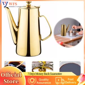 【Flagship】 Stainless Steel Tea Kettle Non- Slip Handle Water Pitcher Large Capacity Water Pot Wide Mouth for Coffee Tea Juice