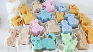 Beautiful Clay Silicone Mold Ornaments Molds Cartoon Animal Shape Statue Molds Silicone Mold Perfect for Crafting