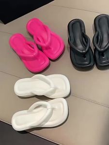 Summer Thick-Soled WomenS Flip-Flops For Outdoor Wear New High-End Height-Increasing Non-Slip Eva Flip-Flops For Women