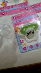 Ti giả hình gấu đầu tròn silicon cho bé từ 0-1 tuổi