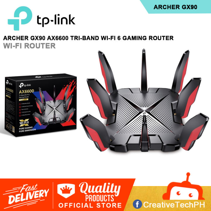 TP-LINK Archer GX90 AX6600 Tri-Band Wi-Fi 6 Gaming Router | Lazada PH