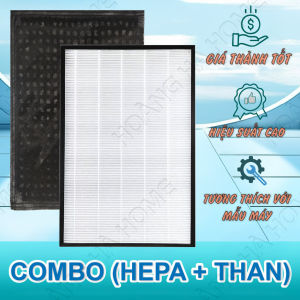 Màng lọc không khí tương thích máy Panasonic F-VC70XJ | F-VC70XK | F-VXJ70 | F-VXK70(A) | F-VXJ90 | F-VXK90 - Màng lọc hepa màng than hoạt tính chất lượng cho máy lọc không khí