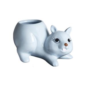 Handmade Mini Cartoon Ceramic Fleshy Pot Planter Gift Ceramic Planter Container for Indoor Garden Desk Decoration