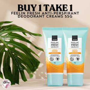 BUY 1 TAKE 1 Feelin Fresh Quelch Anti-perspirant Deodorant Cream 55g