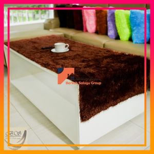 taplak meja bulu rasfur 75x45cm termurah