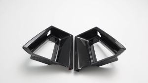 mv1 For Ford Mustang Dark Horse 2024 2025 Carbon Car Front Bumper Grill Side Air Intake Vent Frame Cover Trim Exterior Accessories 8Y3Z2