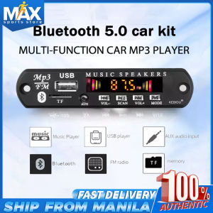 [Local seller+COD]Bluetooth 5.0 MP3 Player Decoder Board FM Radio TF USB 3.5mm AUX Module Receiver Car Kit Audio Amplifier Board 5V 12V With Remote Control J40