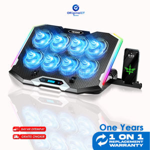 Cooling pad laptop gaming NYK WINTERFROST X5 PRO Cooling Pad 8 Fan RGB
