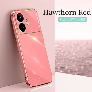 Ốp lưng cho Realme GT Neo5 SE Neo 5 5SE 5g 2023 Ốp điện thoại TPU Ốp lưng chống sốc Mạ sang trọng cạnh thẳng mềm linh hoạt tất cả bao gồm