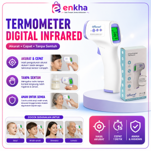 Termometer Infra Red Digital Non Contact Akurat Cepat Tanpa Sentuh Murah dan Aman untuk Semua Cocok untuk Anak-anak Dewasa Lansia