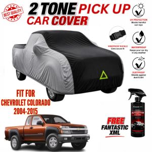 2-Tone Heavy Duty PICK UP CAR Cover for CHEV . COLORADO –Waterproof UV Protection Outdoor Cover with FANTASTIC XML