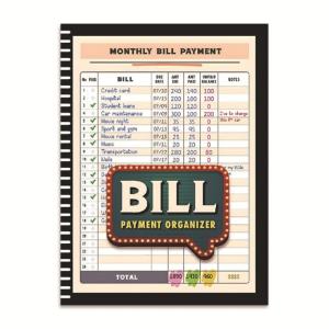 Comprehensive Bill Payment Notebook for Students and Small Business Owners with Intuitived Designing