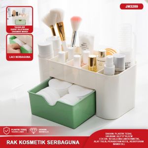 Rak Kosmetik 2 Laci Multifungsi Kotak Tempat Penyimpanan Peralatan Aksesoris Perhiasan Storage Box