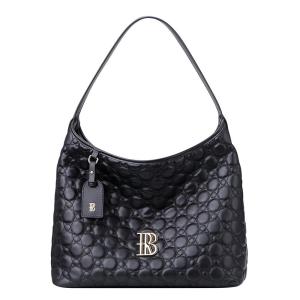 Royal Bagger Genuine Cow Leather Quilted Tote Bag for Women Large Capacity Handbag Fashion Shoulder Underarm Purse 3269