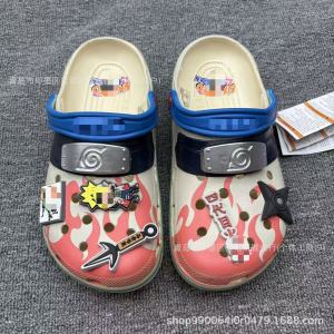New Naruto-style perforated shoes for men and women versatile outdoor breathable closed-toe non-slip wear-resistant beach sandals