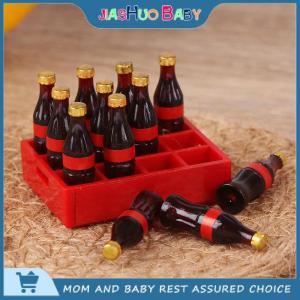 JiaShuo Baby Toy A dozen Miniature food model drink Dollhouse Miniature 1:12 Doll Accessories toy