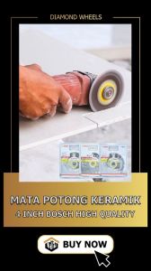 Diamond Wheel kering 4 In BOSCH Pisau Potong Keramik 4 Inci Basah