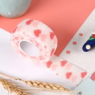 4.5m x 5cm Non-Woven Self-Adhesive Elastic Bandage Waterproof Sports Physio Muscle Strain Injury Wrist Support Bandage Finger Guard Bandage Writing Protect Finger Tape Kinesiology Tape