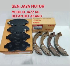 BRAKE PAD BRAKE SHOE MOBILIO KAMPAS REM SET DEPAN BELAKANG MOBILIO JAZZ GK5 CITY GM6