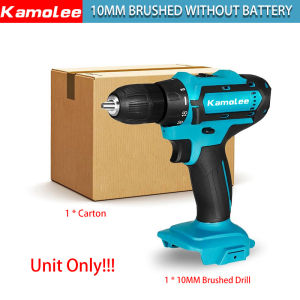 [Garansi tiga bulan] Kamolee 300.000 Gudang Cuci 10mm/13mm 18V Murah Dan Mudah Digunakan 18V Brushless Bor Listrik Isi Ulang