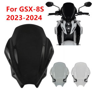 Motorbike For Suzuki GSX-8S GSX8S GSX 8S 2023 2024 Windscreen Windshield Wind Deflector Shield Screen Visor Glass with Bracket