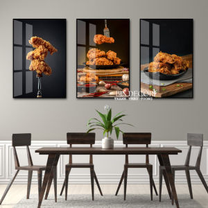 Tranh treo tường gà rán 13 trang trí decor quán ăn nhanh kèm đinh