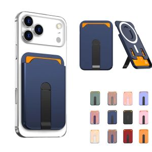 BESTITIT Siêu Dành cho bao thẻ MagSafe Chống sốc 3 trong 1 Giá đỡ điện thoại từ tính với ngăn đựng thẻ Màu mờ sang trọng Có thể tháo rời Ốp điện thoại dạng ví Phụ kiện điện thoại
