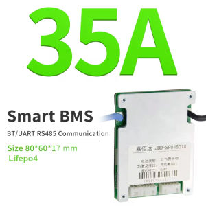JBD Smart Bms Lifepo4 Li-ion BMS 4S Lithium Battery Balance Board 20A 30A 35A Same Port Temp Sensor With UART RS485 Bluetooth Function