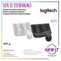 Logitech Wave Keys Wireless Bluetooth Ergonomic Keyboard With Cushioned Palm Rest+Logitech Lift Vertical Ergonomic Mouse. 