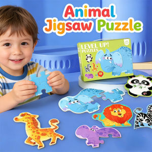 6 in 1 Animal Jigsaw Puzzle Set 3D Educational Learning Toys for Kids Boys Girls Montessori Gift