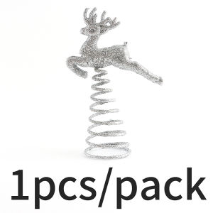 (1Piece/bag)9.7*14.7Cm Christmas Tree Reindeer Tree Top Decoration New Year Holiday Matching Design Small Gift