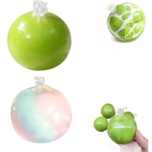 PAZNUL Crackable Texture Wax Cracking Squeeze Toy Crispy Feel Green Grape Design Crispy Stress Balls Gift Handmade Craft Snowball Crunch Squishy Toy For Stress Anxiety Relief