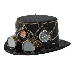 Halloween Dây chuyền kim loại mũ đội đầu với điểm nhấn Gothic coser kính thiết kế món quà sinh nhật cho bạn gái bạn trai