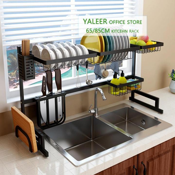 YALEER Over Sink Dish Drying Rack Large Dish Drainers for Kitchen