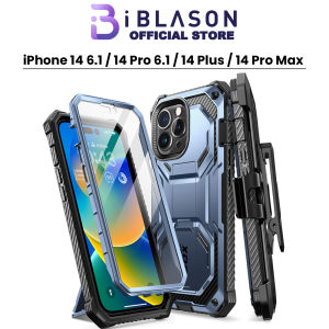 i-Blason Armorbox Case for iPhone 14 / 14 Plus / 14 Pro / 14 Pro Max Full-Body Rugged Cover with Kickstand Belt Clip & Built-in Screen Protector