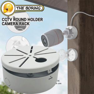 CCTV Camera Circle Holder Hidden Cable Base Box Dome Ceiling Mount Stand Surveillance Bracket Holder Adapter