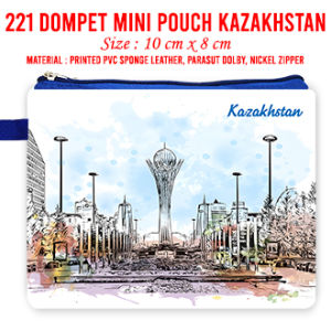 Kazakstan Dompet Landmark Souvenir Suvenir Oleh Oleh Mini Wallet Negara Dompet Panjang Pouch Mouse Pad Kazakhstan