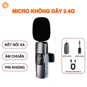 Micrô Không Dây Trợ Giảng GL11 - Kết Nối Nhanh Ổn Định Phạm Vi 25m Âm Thanh Sắc Nét Pin Sạc Type-C