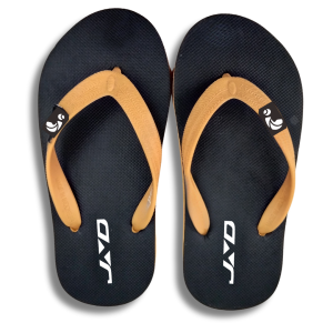 JND - Sandal Jepit Hawaii Pria-Wanita Hitam/Kuning