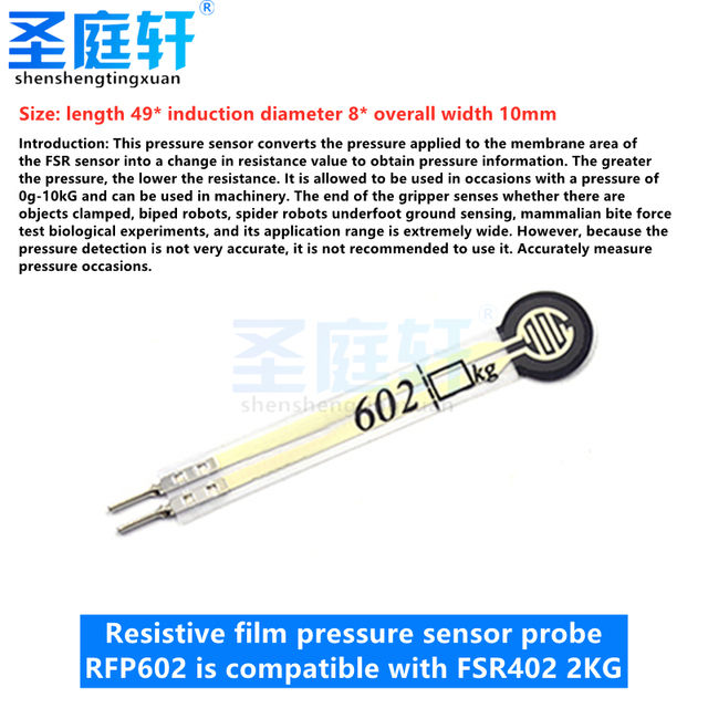 yingke Fsr402 Resistive Thin Film Pressure Sensor Force Sensitive ...