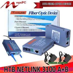 HTB 3100 A+B Media Converter 3100 aA+B Fiber Optik Netlink