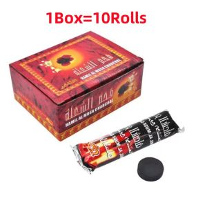 LULU 100pcs/Box Magic Charcoal Portable Smokeless BBQ Charcoal Charco BBQ Charcoal Incense Burner Incenso Bukhoor