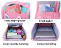 ZIRANYU NEW  Big Capacity Trolley school Bag for  kids Girls School Rolling Backpacks Wheels detachable boys school bag Kids Trolley case book bag. 