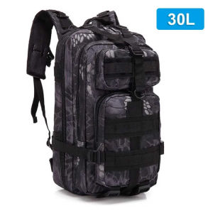 2024Hiking Bags Jungle Digital Green Backpack with Flag Patch30L/50L Tactical Backpack Men Large Capacity Camping Bag