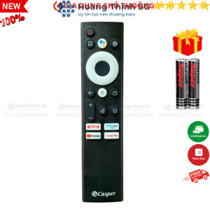 Remote điều khiển tivi Casper Mã 06 Điều Khiển TV Casper Netflix - Youtube 4 nút Có Giọng Nói - Tặng kèm pin - HTSG